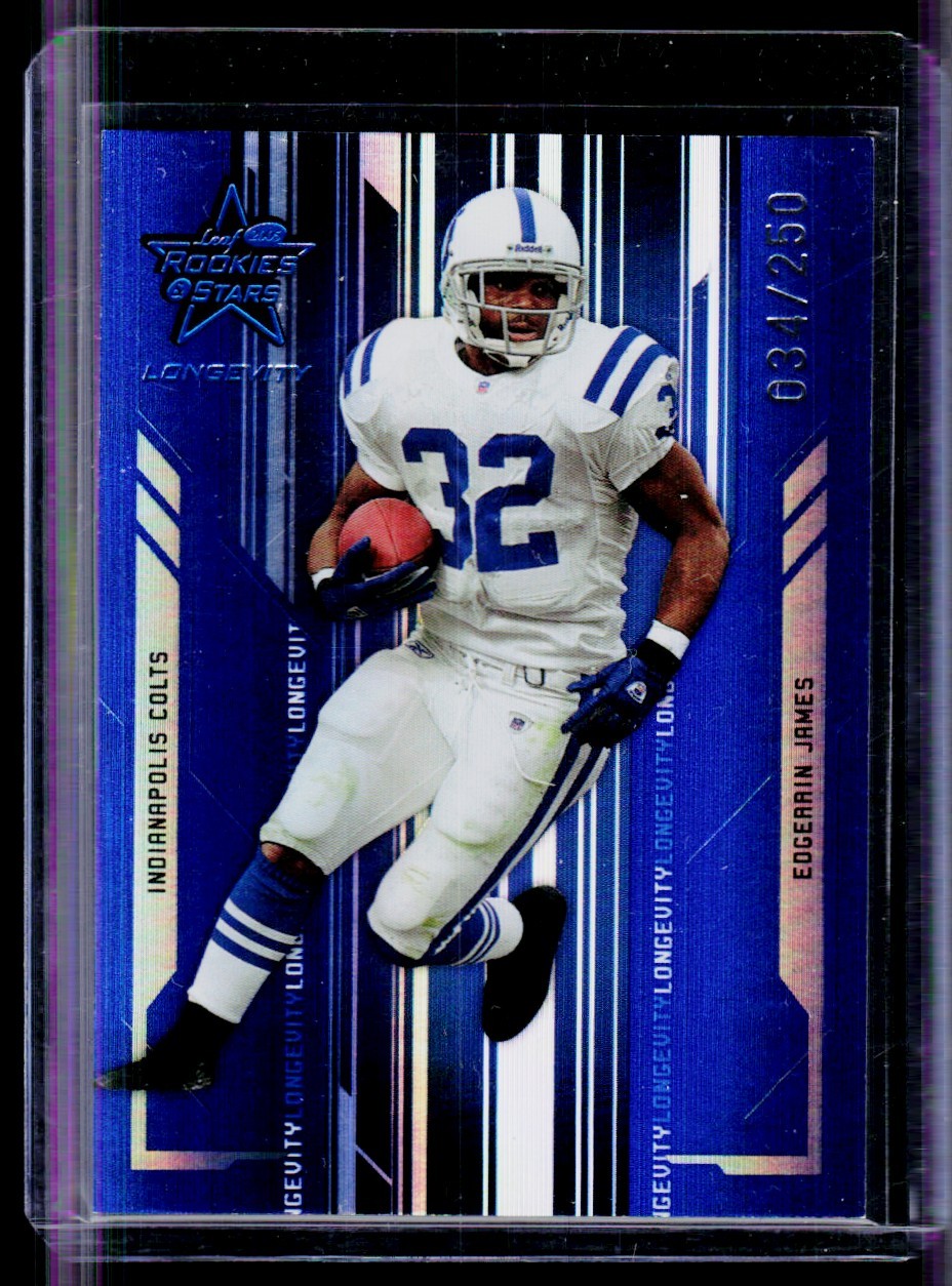 2005 Leaf Rookies & Stars Longevity Edgerrin James /250 Indianapolis Colts #41
