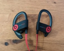 Powerbeats 3 Beats By Dr. Dre Headphones Red And Black With Charging Cable