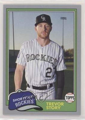 2018 Topps Archives 1981 Design Silver 19/99 Trevor Story #213 fm0