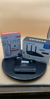 Netgear RAX10 AX1800 Router / Vizio XWR100 & Arris SB8200 Modem Network Bundle