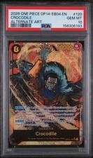 2026 ONE PIECE OP14-EB04-THE AZURE SEA'S SEVEN ALTERNATE ART CROCODILE PSA 10