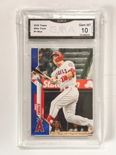2020 Topps Mike Trout #1 Blue GMA 10