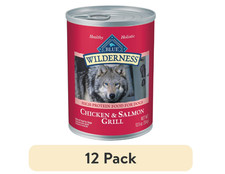 Blue Buffalo Wilderness Wet Dog Food Salmon & Chicken Grill, 12.5-oz (12 )