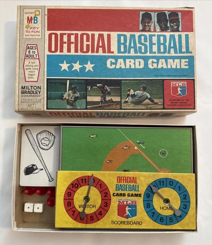 Vintage - 1970 Milton Bradley Official MLB Baseball Card Game - Complete