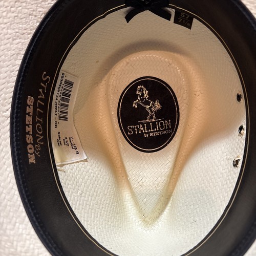 Stetson Stallion Cowboy Hat (7 1/8 white) - Picture 4 of 4