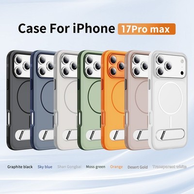 Original-like Cover Handyhülle für iPhone 17 16 15 14 13 12 Pro Max mit Ständer