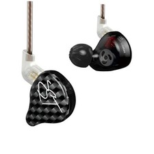 KZ ZST in Ear Monitors - HiFi Wired Earbuds Headphones - Black - No Mic