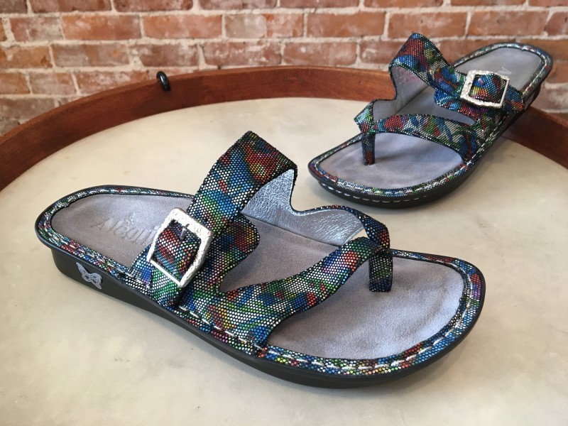Alegria Valentina Manic Botanical Leather Comfort Thong Sandals 39 9 9.5 SALE Alegria Valentina Manic Botanical Leather Comfort Thong Sandals 39 9 9.5 SALE