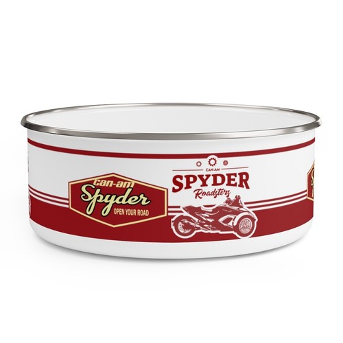 Can-Am Red Spyder Enamel Bowl - Picture 5 of 6