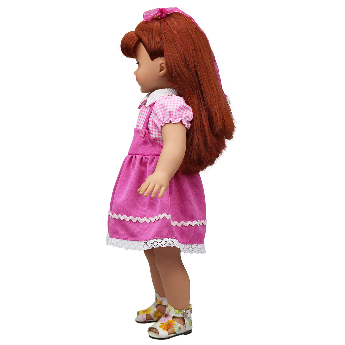 Girl Dolls Pink Dress Clothes Newborn Outfit Suit for 15~17" Reborn Baby Dolls