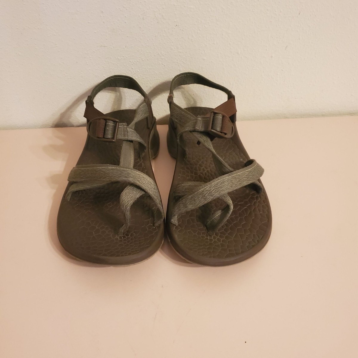 Chaco Sandals Flip Flops 12 Comfort Walking Hiking Green  display picture 3