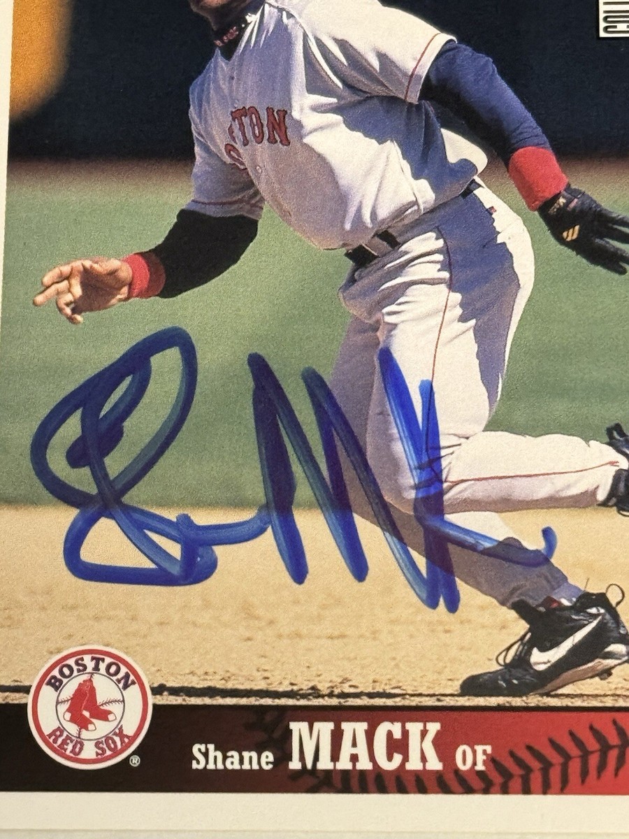 希少サイン 赤ティン Fishinger MOE 石敢営　autograph Shane Mack 1997 Upper Deck Collector's Choice Authentic Signed