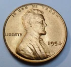 1954 P Lincoln Wheat Cent / Penny *BU / MS RED - MINT STATE RED* *FREE SHIPPING*