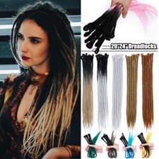Long Ombre Dreadlocks Hair Extensions Synthetic Crochet Braiding Dreads Locs US