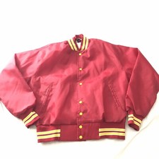 Vintage Plain West Wind Jacket Red And Blue Classic Size Large Made In USA