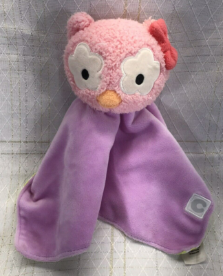 Boppy Owl Security Blanket Lovey Girls Pink Purple Plush Toy Nunu