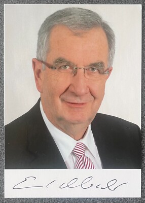 Ernst Burgbacher Politiker FDP  Autogrammkarte