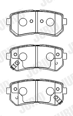 JURID 572604J Brake Pad Set, disc brake for HYUNDAI,KIA - Bild 1 von 3