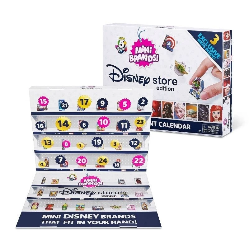 5 Surprise Mini Brands! 2022 Disney Store Edition Advent Calendar