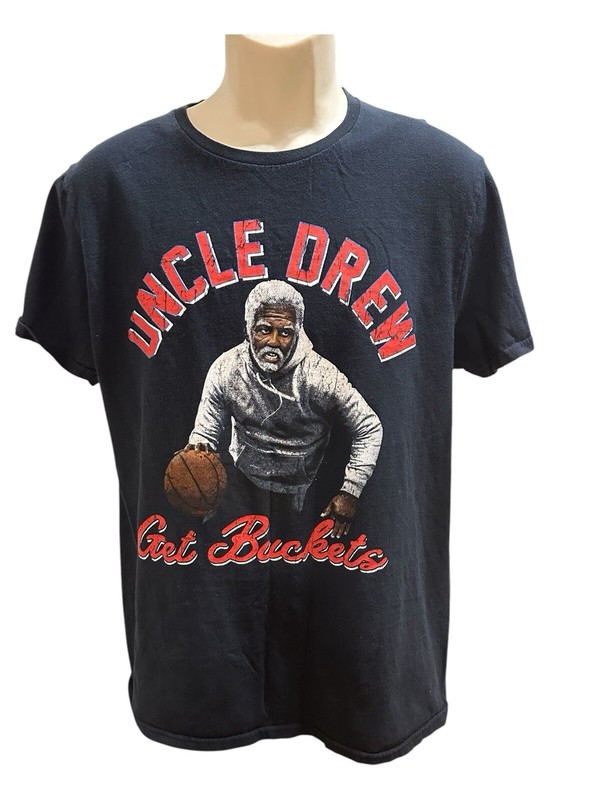 Uncle Drew get buckets basketball graphic T-shirt Sz Large