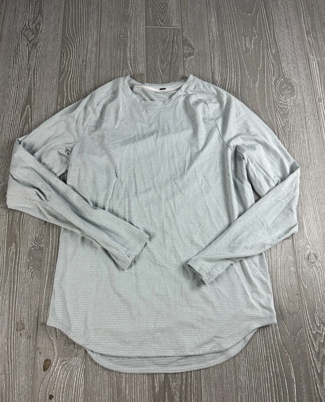 lululemon striped gym workout shirt