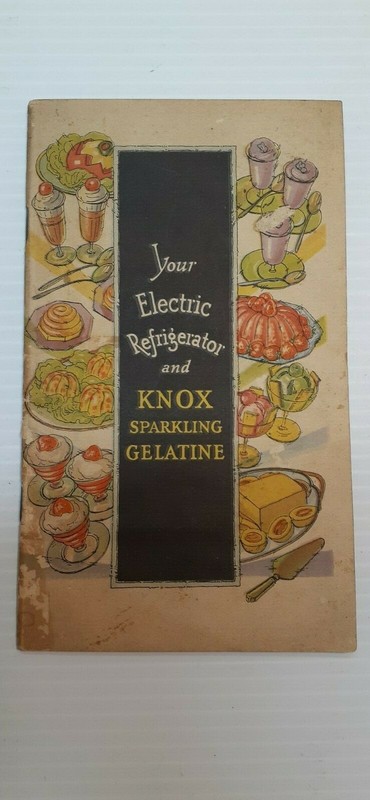 ANTIQUE 1929 KNOX SPARKLING GELATINE RECIPE BOOK