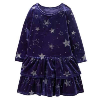 NWT Gymboree Winter Star Star Velour Dress Navy Blue Girls toddler | eBay