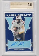 2018 Leaf Valiant Navy Hayden Hurst South Carolina Ravens 15/25 BGS 9.5 GEM MINT