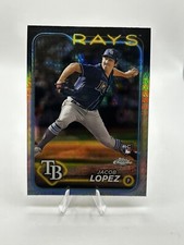 Jacob Lopez RC Prism Refractor 2024 Topps Chrome Tampa Bay Rays Rookie #225
