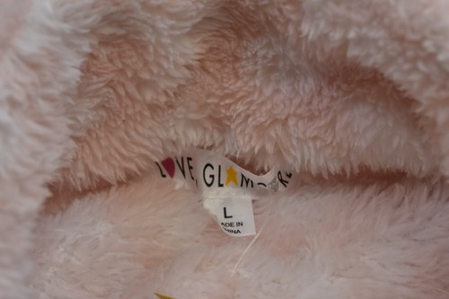Love Glam Girl Celine Half Zip Sherpa Pullover Light Pink Jacket Girls Large - Picture 7 of 11