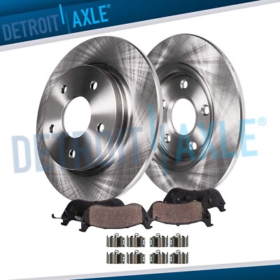 12.91'' (328mm) REAR Disc Rotors + Brake Pads for Dodge Grand Caravan Journey C/V