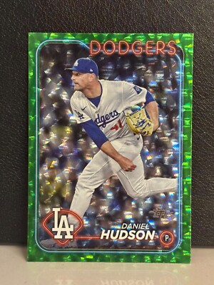 2024 Topps Update Series - Daniel Hudson #US24 Green Crackle Foilboard /499