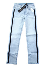 DG2 by Diane Gilman Classic Stretch Side Stripe Chambray Ultra Skinny Jean - 2