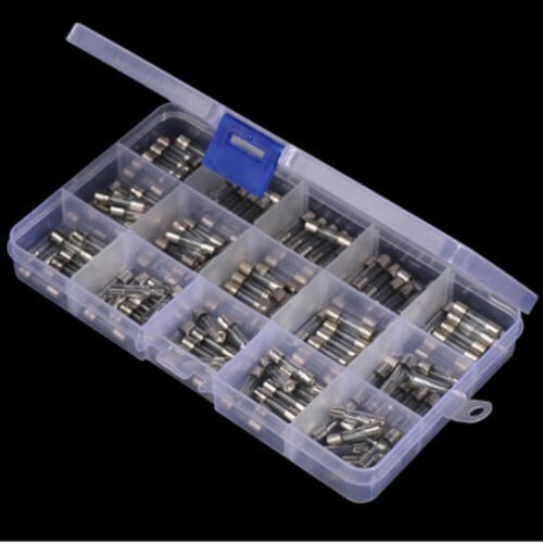 150x 5x20mm Assorted Glass Fuses Box Fuse Tube Kit Quick Blow Fast Acting - Picture 2 of 4