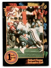 Robert Young 1991 Wild Card Draft #3 Mississippi State Bulldogs FOOTBALL