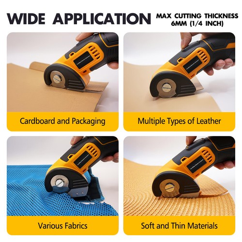 Cordless Electric Scissors 4.2V Cardboard Cutter Tool For Carpet Leather Plastic - Picture 8 of 22