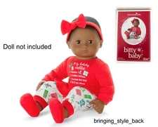 American Girl Doll Holiday Wish List Pajamas PJs for Bitty Baby NEW in Box