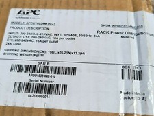 APC PDU POWER Distribution Unit Metered Ethernet 3Ph 200-240/346-415VAC WYE 24A