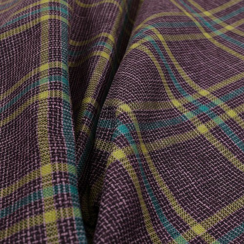 Fire Treated Country Tartan Check Woven Upholstery Fabric for Curtains Per Metre - Picture 70 of 123