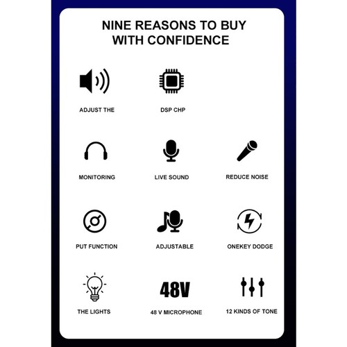 Mixer A2 Live Sound Card Widely for Tablet Laptop Computer - Afbeelding 5 van 8
