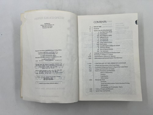 New World Dictionary - Second College Edition - 1980 HC - Picture 9 of 11