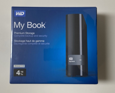 WD My Book Premium Storage 4TB External Hard Drive New Sealed