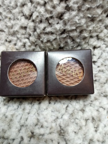 Lot of 2 IMAN COSMETICS Luxury Eyeshadow Tiger Eye New Free Shipping IMAN Tiger