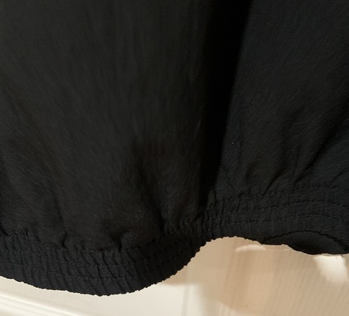 Sara Morgan Gr. LP schwarzes leichtes Zip Shacket mit bestickten Blumen & Taschen - Bild 3 von 5
