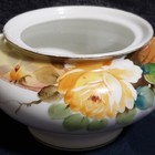 Vintage Nippon Covered Sugar Bowl Yellow Roses  6" X 3 1/4" — photo 7
