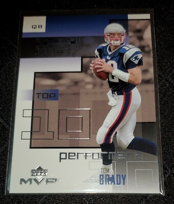 2002 Upper Deck MVP TOM BRADY Top 10 Performers #TT-3