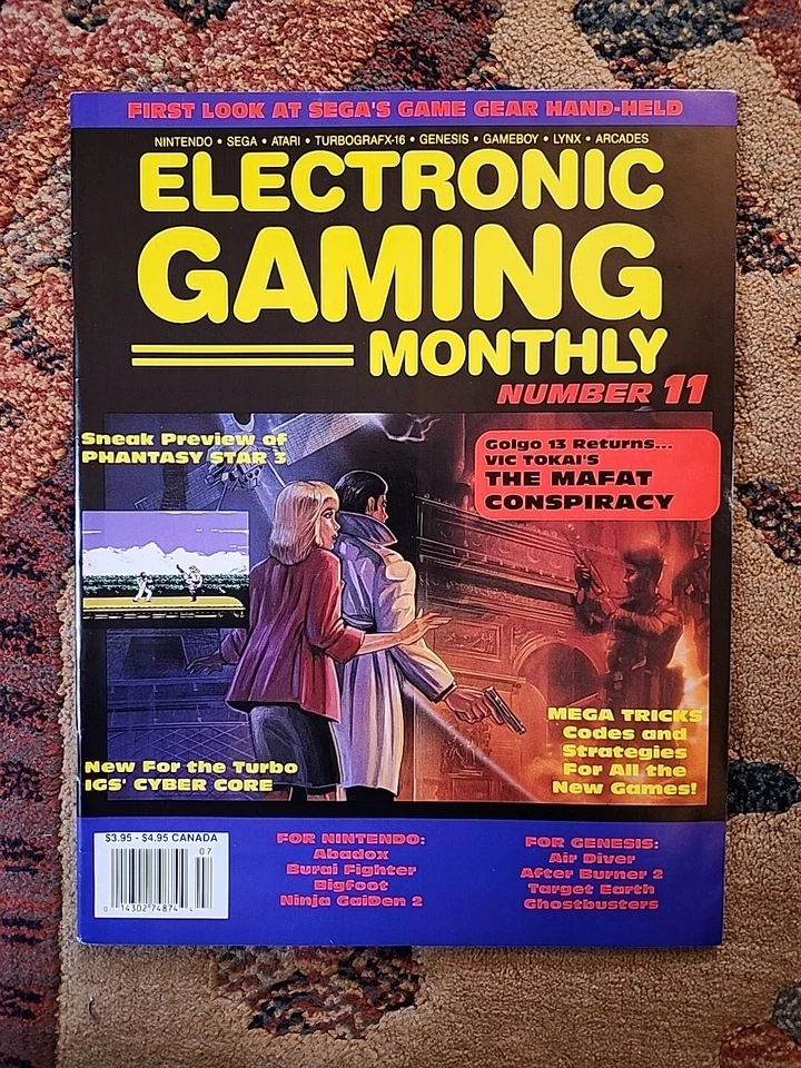 EGM #11 June 1990 Electronic Gaming Monthly Sega Game Gear Debut BEAUTIFUL SHAPE - Image 2 of 4