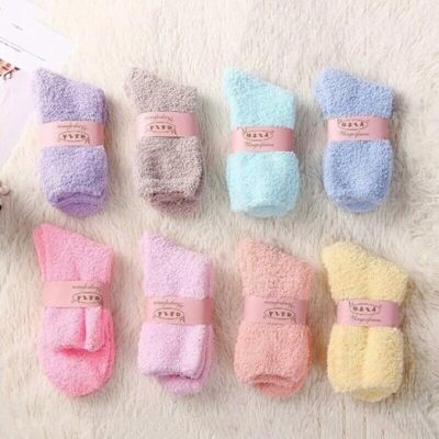 Pairs Cosy Bed Socks Women Fluffy Home Sock Thick Indoor