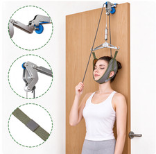 Cervical Neck Traction Device Over The Door Back Stretcher Pain Relief Support