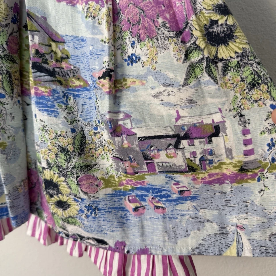 Monsoon Summer Holiday Dress Girls Size 6 Colorful Coastal Preppy Garden Party - Image 4 of 4